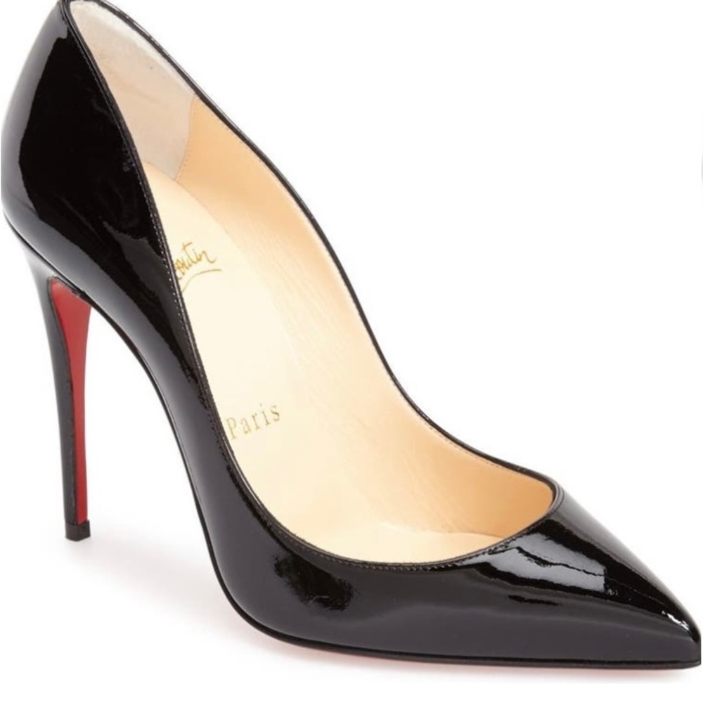 Christian Louboutin Pigalle black patent pumps